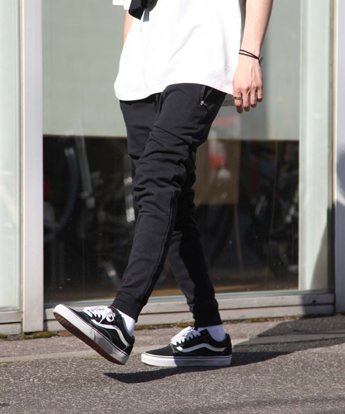 ZIP FIVE（ジップファイブ）の「【ZIP FIVE】 ポンチ 切替 テーパード スウェット イージーケア ジョガーパンツ（スウェットパンツ・メンズ・カーキ/グレー/ネイビー/ブラック/チャコール・LARGE/SMALL/MEDIUM/X-LARGE）」の12枚目の写真