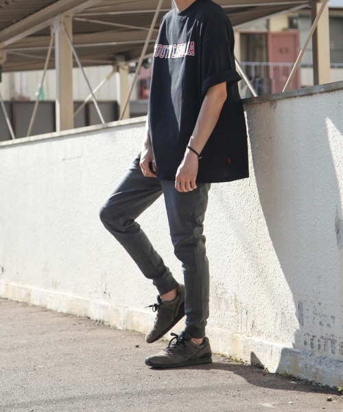 ZIP FIVE（ジップファイブ）の「【ZIP FIVE】 ポンチ 切替 テーパード スウェット イージーケア ジョガーパンツ（スウェットパンツ・メンズ・カーキ/グレー/ネイビー/ブラック/チャコール・LARGE/SMALL/MEDIUM/X-LARGE）」の10枚目の写真