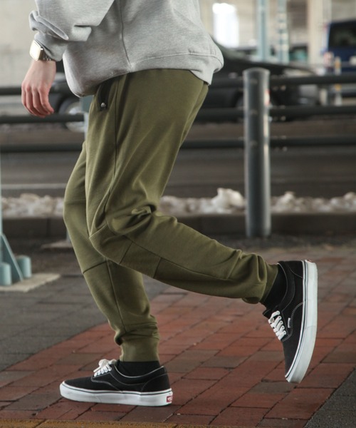 ZIP FIVE】 ポンチ 切替 テーパード スウェット イージーケア ジョガー