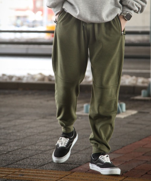 セール】【ZIP FIVE】 ポンチ 切替 テーパード スウェット イージー