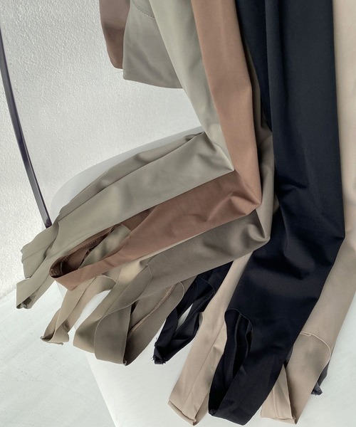 aimoha（アイモハ）の「ハイウエストトレンカパンツ（レギンス/スパッツ・レディース・ベージュ/チョコ/ブラック/ブラウン/グレー・MEDIUM/SMALL/LARGE）」の18枚目の写真