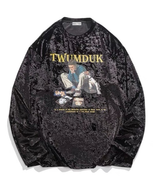 ALL RUNS(オールランズ)の「プリントロンT ストリート(Tシャツ/カットソー・メンズ・ブルー/ホワイト/ブラック・L/2XL/XL)」の4枚目の写真