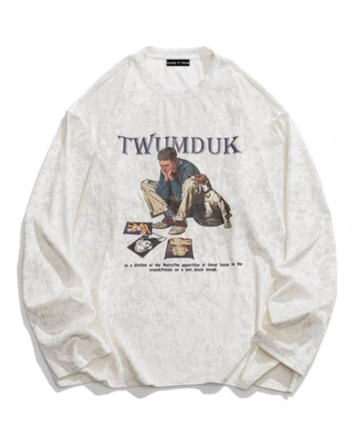 ALL RUNS(オールランズ)の「プリントロンT ストリート(Tシャツ/カットソー・メンズ・ブルー/ホワイト/ブラック・L/2XL/XL)」の10枚目の写真