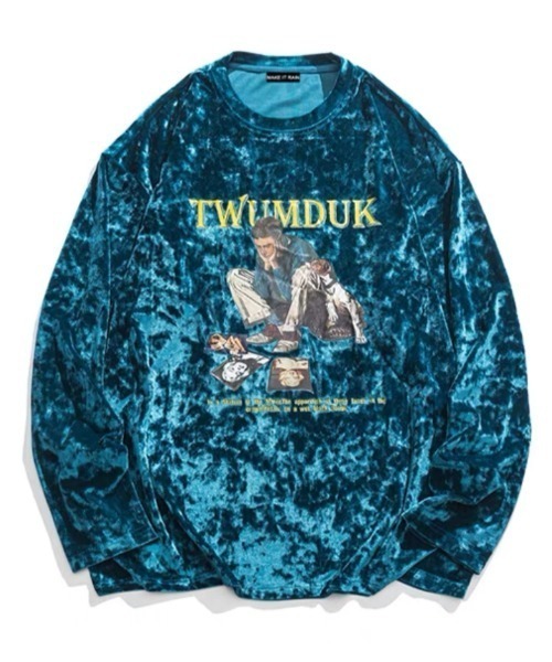 ALL RUNS(オールランズ)の「プリントロンT ストリート(Tシャツ/カットソー・メンズ・ブルー/ホワイト/ブラック・L/2XL/XL)」の6枚目の写真