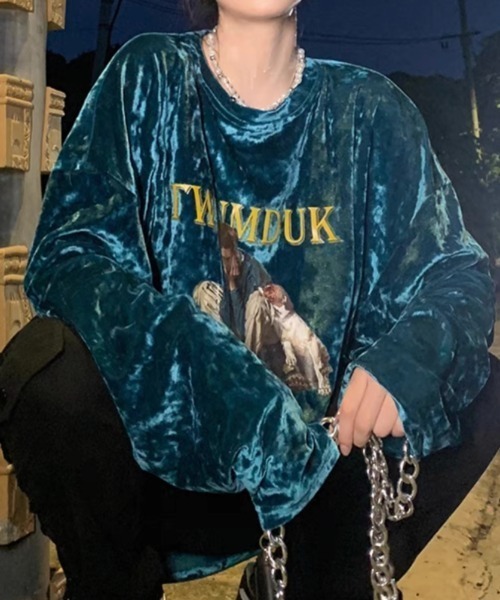 ALL RUNS(オールランズ)の「プリントロンT ストリート(Tシャツ/カットソー・メンズ・ブルー/ホワイト/ブラック・L/2XL/XL)」の12枚目の写真