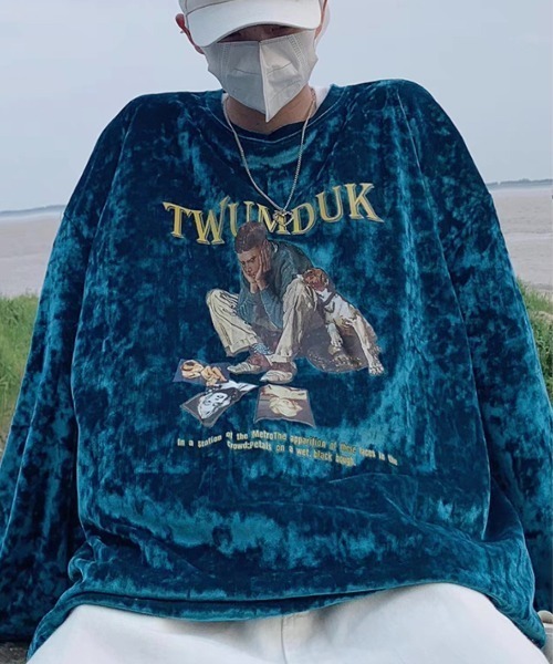 ALL RUNS(オールランズ)の「プリントロンT ストリート(Tシャツ/カットソー・メンズ・ブルー/ホワイト/ブラック・L/2XL/XL)」の11枚目の写真