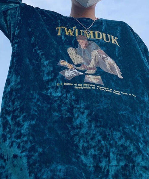 ALL RUNS(オールランズ)の「プリントロンT ストリート(Tシャツ/カットソー・メンズ・ブルー/ホワイト/ブラック・L/2XL/XL)」の5枚目の写真