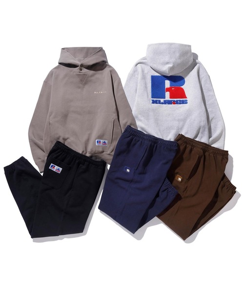 RUSSELL（ラッセル）の「XLARGE × RUSSELL SWEAT PANTS（スウェットパンツ・メンズ・ブラウン/ベージュ/ネイビー/ブラック/アッシュ・SMALL/LARGE/X-LARGE/MEDIUM）」の16枚目の写真
