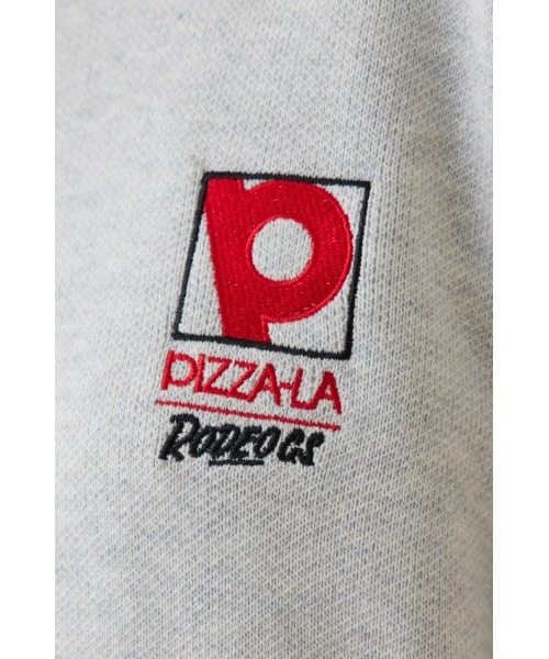 RODEO CROWNS WIDE BOWL（ロデオクラウンズワイドボウル）の「PIZZA-LA CREW KNITトップス（ニット/セーター・レディース・グレー×ホワイト/ブラック・FREE）」の14枚目の写真