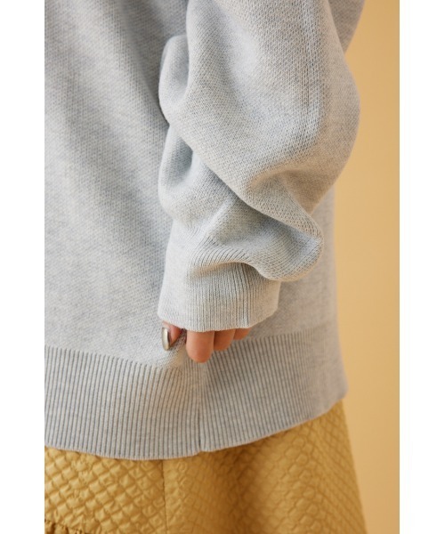 RODEO CROWNS WIDE BOWL（ロデオクラウンズワイドボウル）の「PIZZA-LA CREW KNITトップス（ニット/セーター・レディース・グレー×ホワイト/ブラック・FREE）」の17枚目の写真