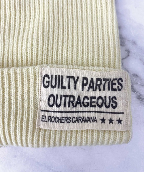 SPIGA（スピーガ）の「ﾛｺﾞ入りﾆｯﾄ帽（ニットキャップ/ビーニー・レディース・グレー/ホワイト・FREE）」の3枚目の写真