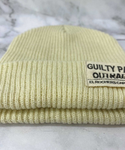 SPIGA（スピーガ）の「ﾛｺﾞ入りﾆｯﾄ帽（ニットキャップ/ビーニー・レディース・グレー/ホワイト・FREE）」の5枚目の写真