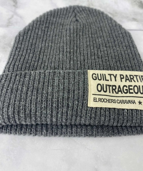 SPIGA（スピーガ）の「ﾛｺﾞ入りﾆｯﾄ帽（ニットキャップ/ビーニー・レディース・グレー/ホワイト・FREE）」の8枚目の写真