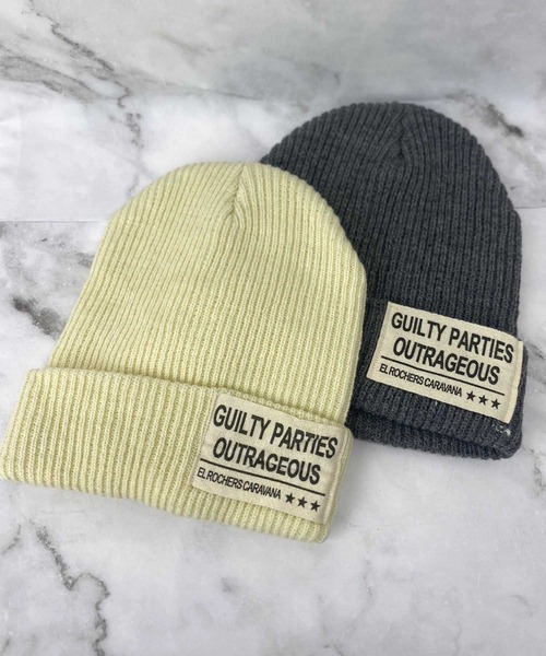 SPIGA（スピーガ）の「ﾛｺﾞ入りﾆｯﾄ帽（ニットキャップ/ビーニー・レディース・グレー/ホワイト・FREE）」の9枚目の写真