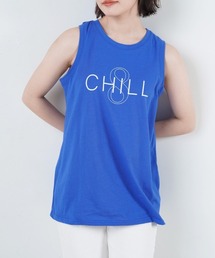 AILE AILE（エールエール）の「強撚糸ロゴタンクトップ（Tシャツ/カットソー）」