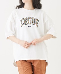CUBE SUGAR（キューブシュガー）の「OE天竺カットソーロゴパッチビッグTシャツ（Tシャツ/カットソー）」