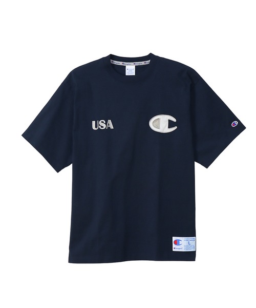 Champion(チャンピオン)の「【Champion/チャンピオン】メンズ アクションスタイル ショートスリーブTシャツ(Tシャツ/カットソー・メンズ・ホワイト/グレー/ブラック/ネイビー・X-LARGE/LARGE/MEDIUM)」の4枚目の写真