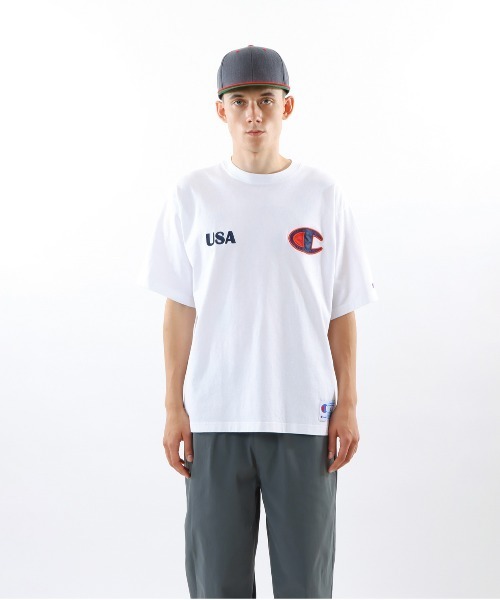Champion(チャンピオン)の「【Champion/チャンピオン】メンズ アクションスタイル ショートスリーブTシャツ(Tシャツ/カットソー・メンズ・ホワイト/グレー/ブラック/ネイビー・X-LARGE/LARGE/MEDIUM)」の5枚目の写真