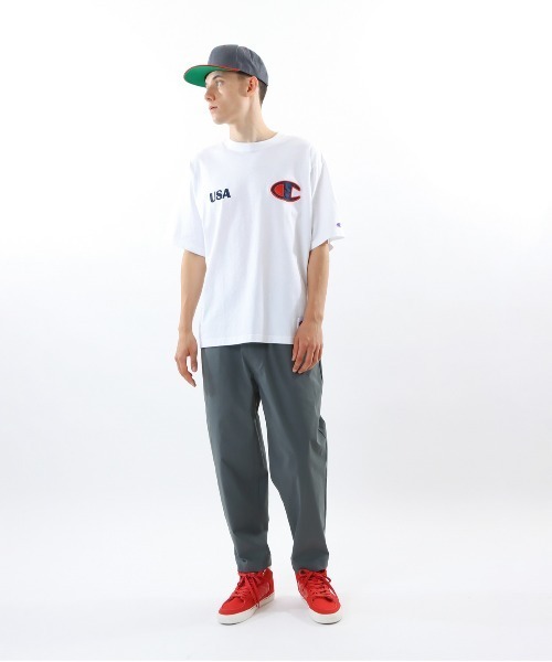 Champion(チャンピオン)の「【Champion/チャンピオン】メンズ アクションスタイル ショートスリーブTシャツ(Tシャツ/カットソー・メンズ・ホワイト/グレー/ブラック/ネイビー・X-LARGE/LARGE/MEDIUM)」の9枚目の写真