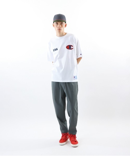 Champion(チャンピオン)の「【Champion/チャンピオン】メンズ アクションスタイル ショートスリーブTシャツ(Tシャツ/カットソー・メンズ・ホワイト/グレー/ブラック/ネイビー・X-LARGE/LARGE/MEDIUM)」の10枚目の写真