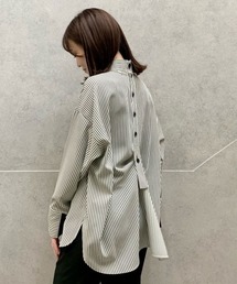 CAST: | 【1枚で着映える】ストライプバックボタンブラウス(シャツ/ブラウス)