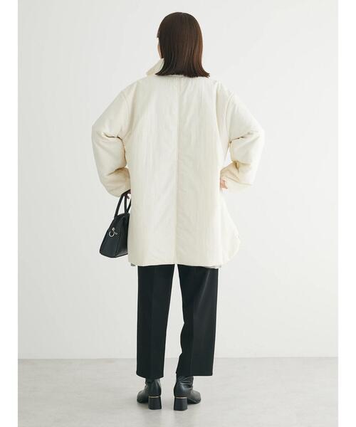 Green Parks(グリーンパークス)の「中わたスタンドカラーミドル丈ブルゾン(ブルゾン・レディース・オリーブ/アイボリー/ベージュ・FREE)」の9枚目の写真
