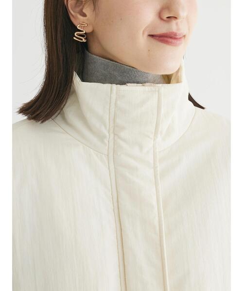 Green Parks(グリーンパークス)の「中わたスタンドカラーミドル丈ブルゾン(ブルゾン・レディース・オリーブ/アイボリー/ベージュ・FREE)」の17枚目の写真