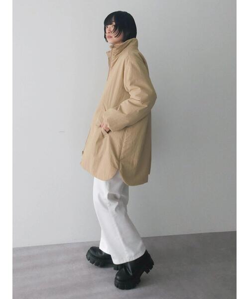 Green Parks(グリーンパークス)の「中わたスタンドカラーミドル丈ブルゾン(ブルゾン・レディース・オリーブ/アイボリー/ベージュ・FREE)」の22枚目の写真
