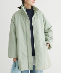 中わたスタンドカラーミドル丈ブルゾン