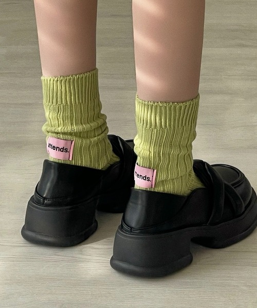 Chick(チック)の「【TAE×Chick】ツイストスクエアトゥローファー(ローファー・レディース・ブラック・23.5/24/23/24.5)」の6枚目の写真