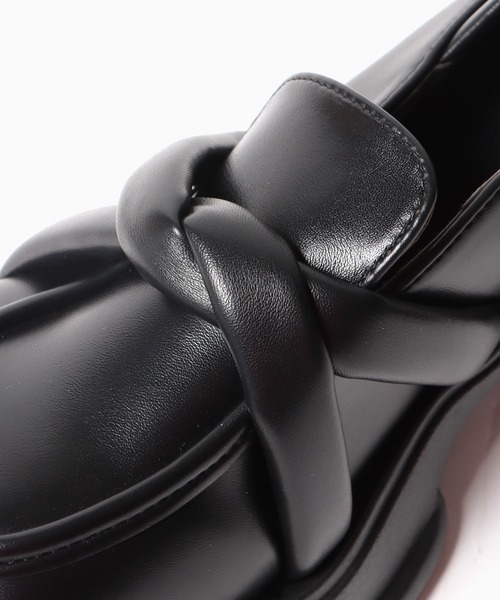 Chick(チック)の「【TAE×Chick】ツイストスクエアトゥローファー(ローファー・レディース・ブラック・23.5/24/23/24.5)」の14枚目の写真