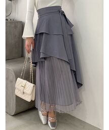 dazzlin | アシメティアードプリーツスカートⅡ(スカート)
