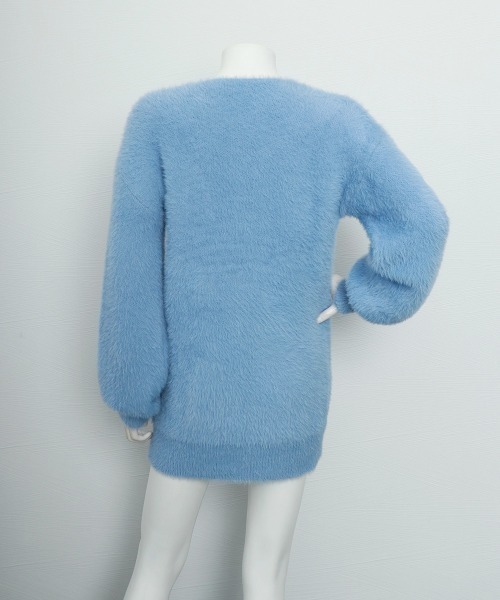 Miniministore(ミニミニストア)の「ニットチュニック レディース 長袖(ニット/セーター・レディース・ホワイト/ライトブルー/ブラック/グレイッシュベージュ・FREE)」の22枚目の写真