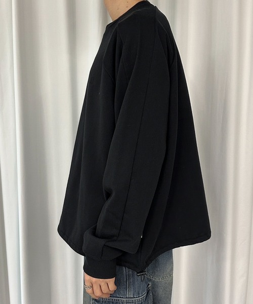 MUHET(ミュエータ)の「ドロストスウェット(スウェット・レディース・杢グレー/ブラック/マスタード・MEDIUM/X-LARGE)」の9枚目の写真