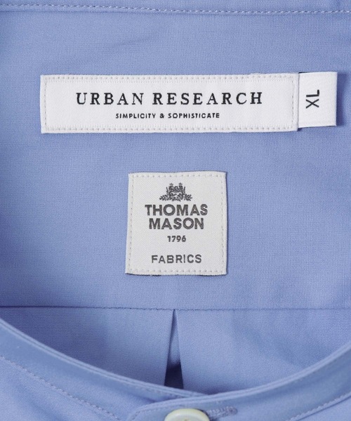 THOMAS MASON（トーマス メイソン）の「トーマスメイソンバンドカラーオーバーシャツ（シャツ/ブラウス・メンズ・ストライプ/ロイヤルブルー/ホワイト/ブラック・MEDIUM/LARGE/X-LARGE）」の16枚目の写真