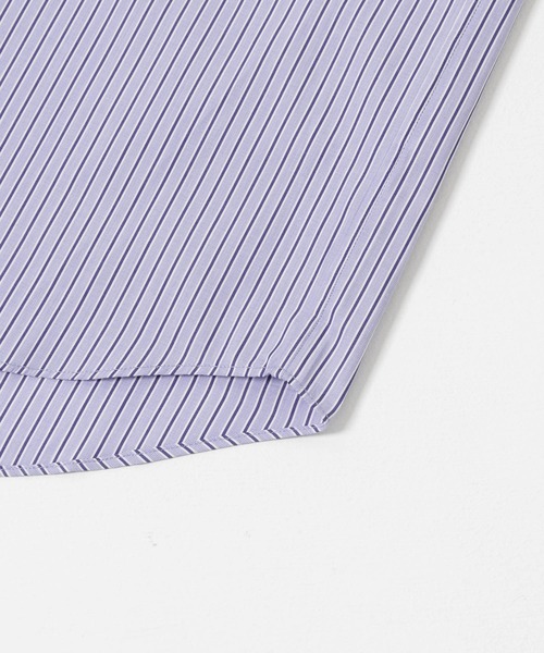 THOMAS MASON（トーマス メイソン）の「トーマスメイソンバンドカラーオーバーシャツ（シャツ/ブラウス・メンズ・ストライプ/ロイヤルブルー/ホワイト/ブラック・MEDIUM/LARGE/X-LARGE）」の18枚目の写真