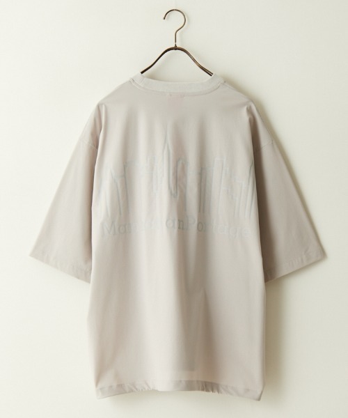 Manhattan Portage（マンハッタンポーテージ）の「[MANHATTAN PORTAGE/マンハッタンポーテージ] 別注 4WAYストレッチナイロン バックプリントTシャツ（Tシャツ/カットソー・レディース・ブラック/ライトグレー/ネイビー・M/L/XL）」の7枚目の写真