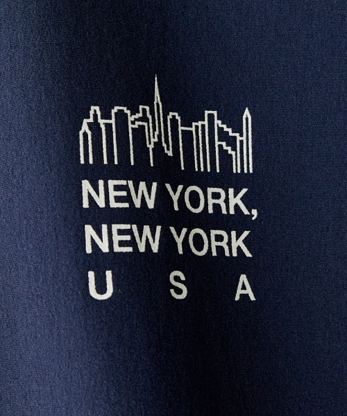 Manhattan Portage（マンハッタンポーテージ）の「[MANHATTAN PORTAGE/マンハッタンポーテージ] 別注 4WAYストレッチナイロン バックプリントTシャツ（Tシャツ/カットソー・レディース・ブラック/ライトグレー/ネイビー・M/L/XL）」の12枚目の写真
