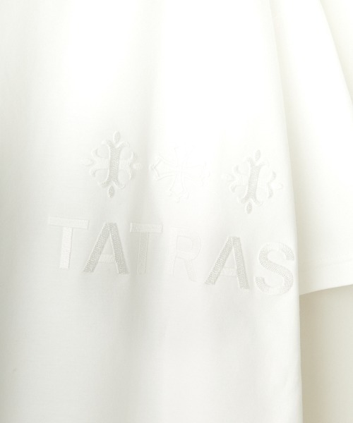 TATRAS（タトラス）の「[TATRAS/タトラス] 別注 GLUTO ブランドロゴ刺繍 ショートスリーブTシャツ（Tシャツ/カットソー・レディース・ホワイト/ブラック・3/2/1/4）」の20枚目の写真