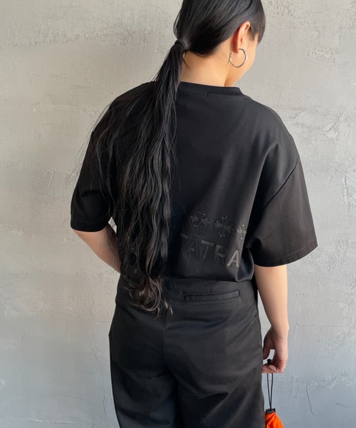 未使用級✨タトラス　ショートブルゾン　異素材　切り替え　ブラック　01 S 未使用級✨タトラス ショートブルゾン 異素材 切り替え ブラック