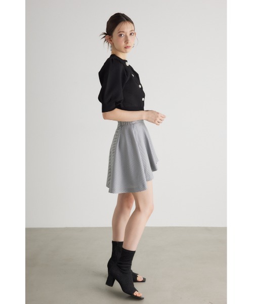 rienda（リエンダ）の「2WAYビジューニットカーデトップス 春服（カーディガン/ボレロ・レディース・ブラック/ホワイト/ピンク/ライトグレー・FREE）」の13枚目の写真