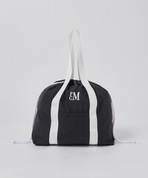 PARROTT CANVAS（パロットキャンバス）の「PCM DRAW TOTE（トートバッグ・レディース・ブラウン/ネイビー/ホワイト/ブラック/ブルー/ベージュ/ブラック系その他/ブルー系その他/アイボリー・ONE SIZE/FREE）」の3枚目の写真