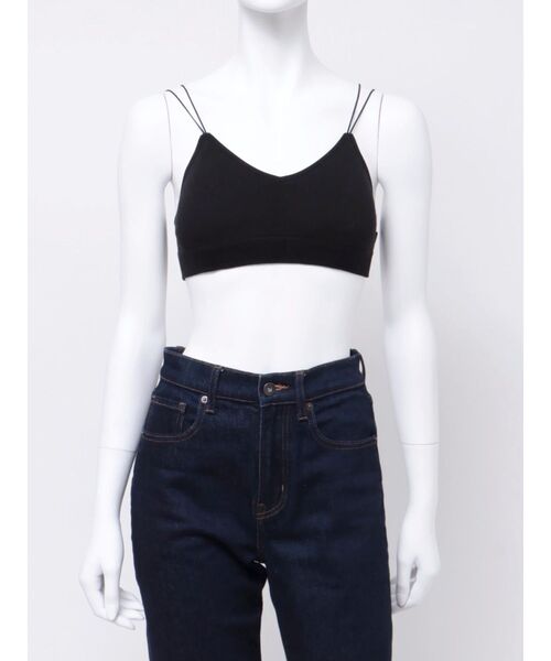 MERCURYDUO（マーキュリーデュオ）の「カップ付チューブトップ（チューブトップ・レディース・ベージュ/ブラック・FREE）」の5枚目の写真