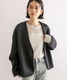 RIVE DROITE | ダンボールミドルジャケット(ノーカラージャケット)