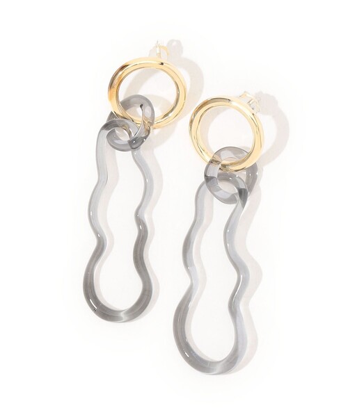 【セール】ANE D'ARENSBOURG GLASS ORGANIC LINK ピアス（ピアス（両耳用））｜TOMORROWLAND（トゥモローランド）