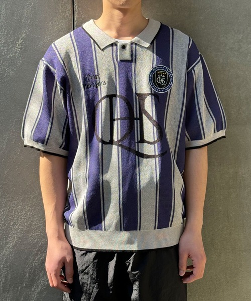 CIAOPANIC(チャオパニック)の「【ユニセックス】フットボールニットシャツ(Tシャツ/カットソー・レディース・ブラック/ピンク/グリーン/アイボリー・FREE)」の15枚目の写真