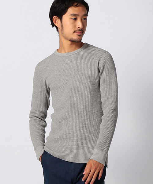 BEAMS(ビームス)の「BEAMS / サーマル クルーネック L/S Tシャツ(Tシャツ/カットソー・メンズ・ホワイト系その他/ブラック系その他/ブラック/ネイビー/ホワイト・X-LARGE/MEDIUM/SMALL/LARGE)」の4枚目の写真