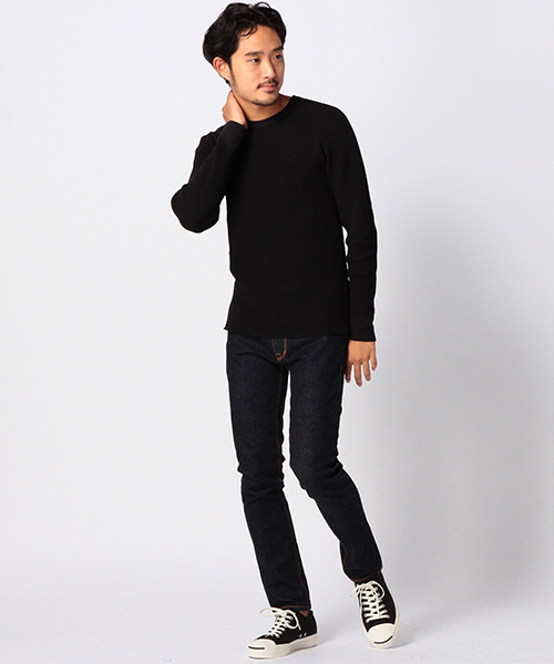 BEAMS(ビームス)の「BEAMS / サーマル クルーネック L/S Tシャツ(Tシャツ/カットソー・メンズ・ホワイト系その他/ブラック系その他/ブラック/ネイビー/ホワイト・X-LARGE/MEDIUM/SMALL/LARGE)」の17枚目の写真