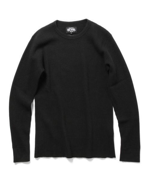 BEAMS(ビームス)の「BEAMS / サーマル クルーネック L/S Tシャツ(Tシャツ/カットソー・メンズ・ホワイト系その他/ブラック系その他/ブラック/ネイビー/ホワイト・X-LARGE/MEDIUM/SMALL/LARGE)」の9枚目の写真