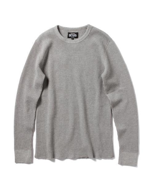 BEAMS(ビームス)の「BEAMS / サーマル クルーネック L/S Tシャツ(Tシャツ/カットソー・メンズ・ホワイト系その他/ブラック系その他/ブラック/ネイビー/ホワイト・X-LARGE/MEDIUM/SMALL/LARGE)」の10枚目の写真